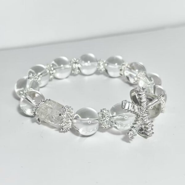 PULSERA DE CUARZO BLANCO(10mm)