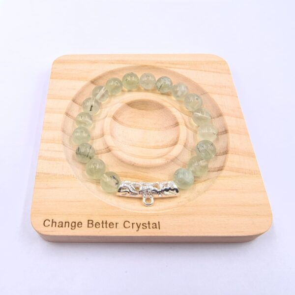 Brazalete Metálico con Diseño de Flores Caladas – Cuarto – Con Opción para Colgar Colgante – Plata Brillante